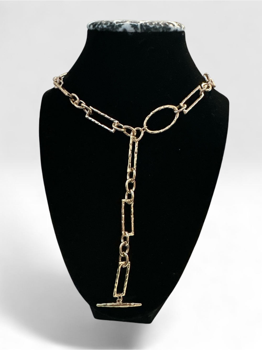 Gold Link Lariat Necklace - Women Jewelry